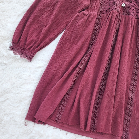 Bohme Burgundy Long Sleeve Dress - Picture 3 of 6